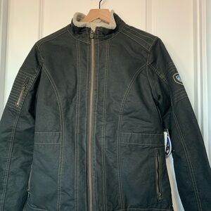 Women’s Black Jacket with Sherpa Lining